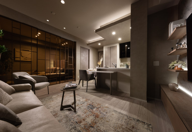 Living Dining Kitchen