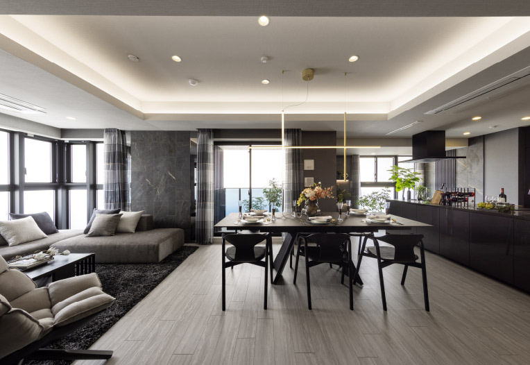 Living Dining Kitchen