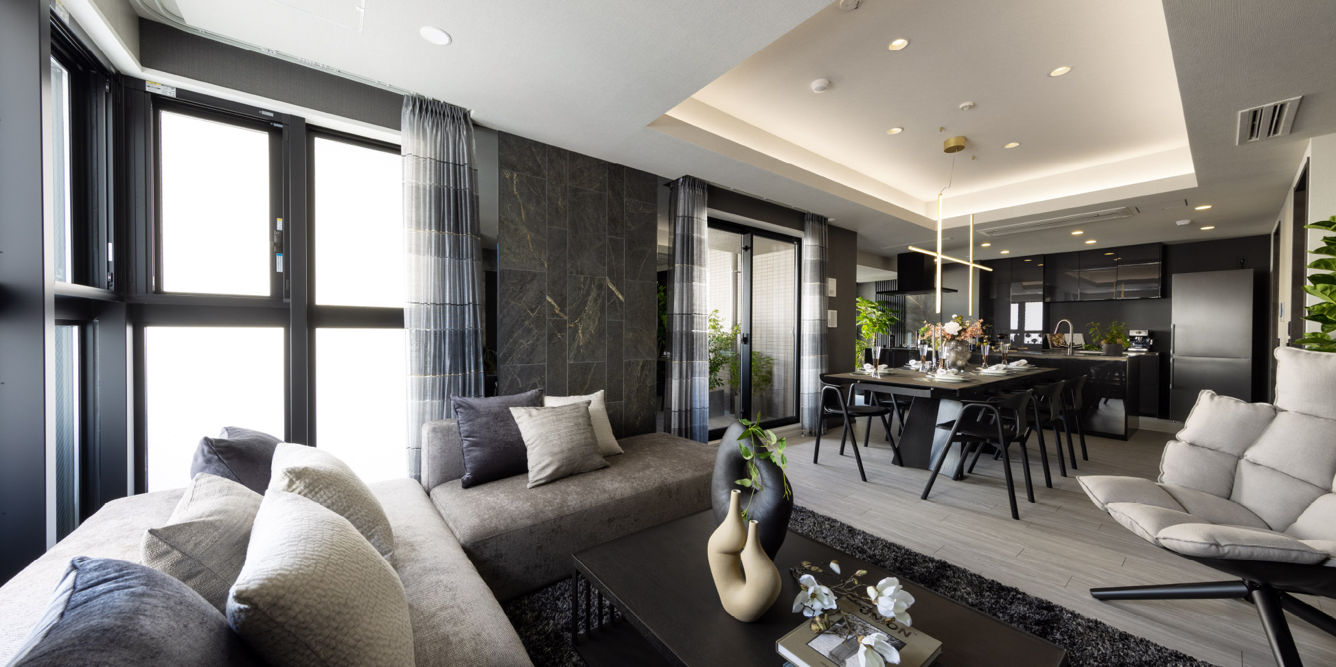Living Dining Kitchen