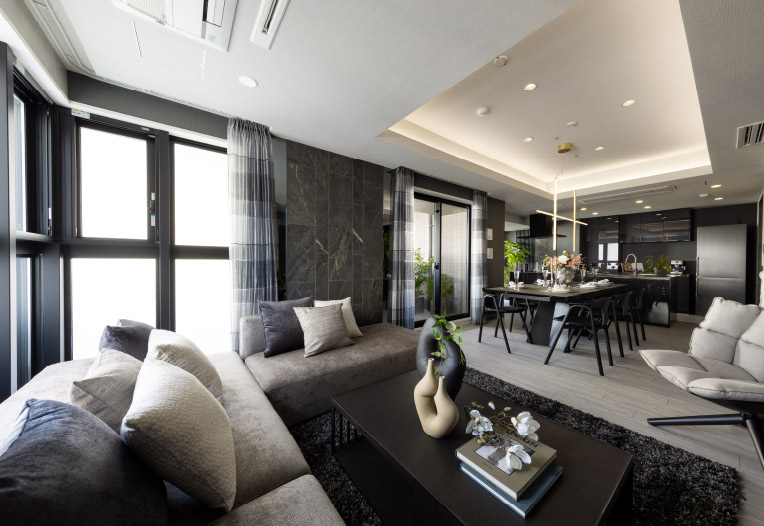 Living Dining Kitchen